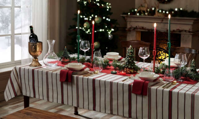 Porlandin yilbasi ozel koleksiyonu Ribbonia yeni yil sofralarina zarafet tasiyor