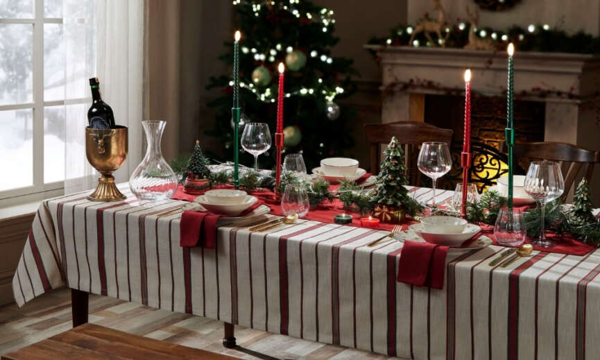 Porlandin yilbasi ozel koleksiyonu Ribbonia yeni yil sofralarina zarafet tasiyor
