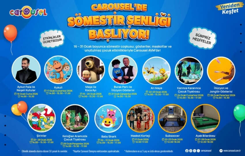 Carouselde Somestir Senligi Basliyor