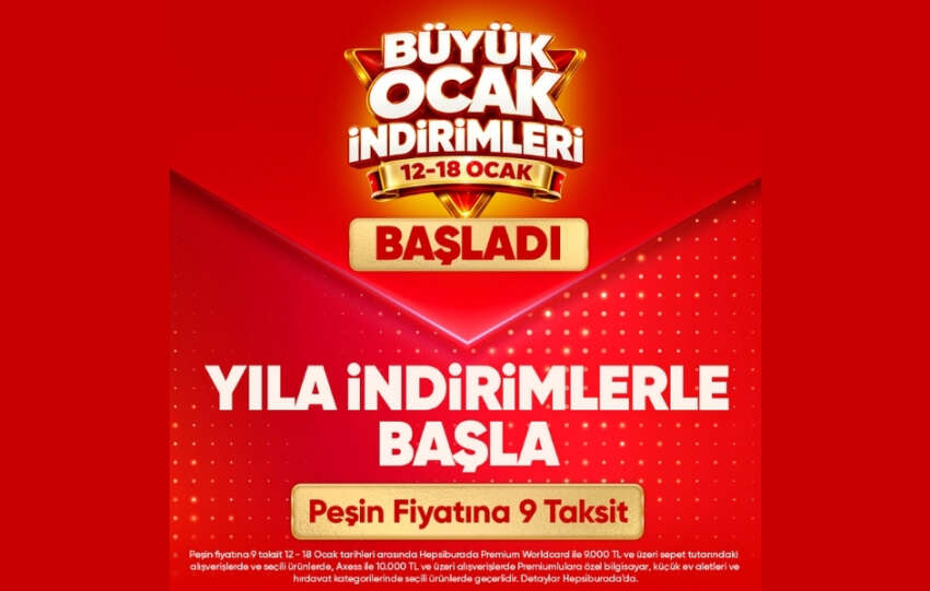 Hepsiburadada Buyuk Ocak Indirimleri Basladi