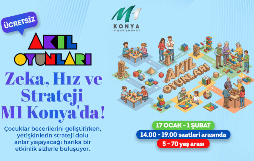 Her Yasa Hitap Eden Akil Oyunlari M1 Konya AVMde