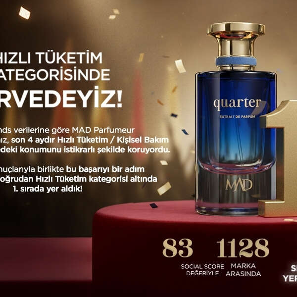 MAD Parfüm Sosyal Medya Etkileşiminde İlk Sırada Yer Aldı