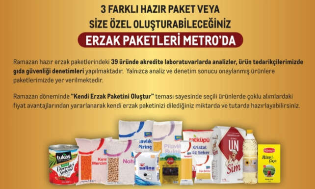 Ramazanin Bereketi Metro Turkiyenin Guvenilir Erzak Paketlerinde