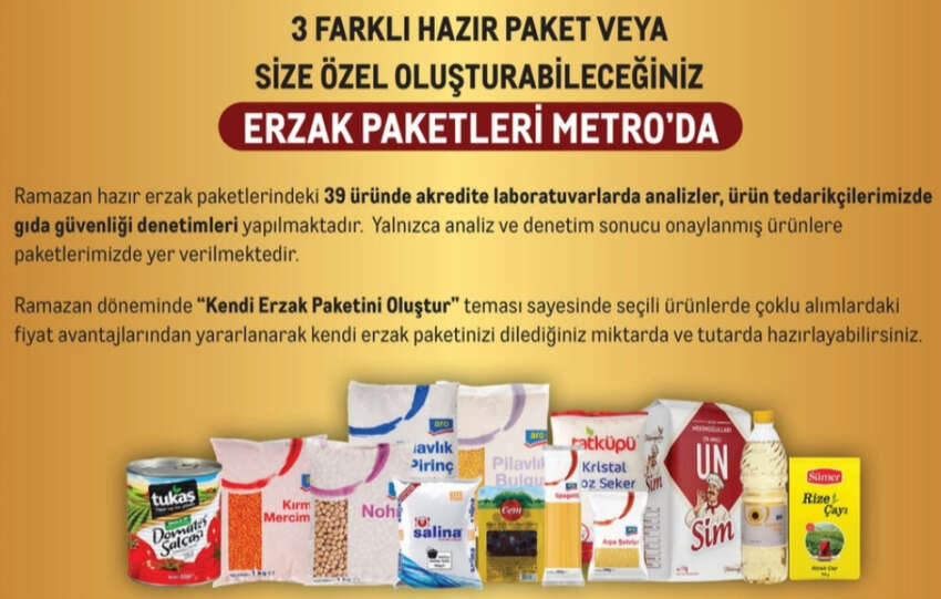 Ramazanin Bereketi Metro Turkiyenin Guvenilir Erzak Paketlerinde