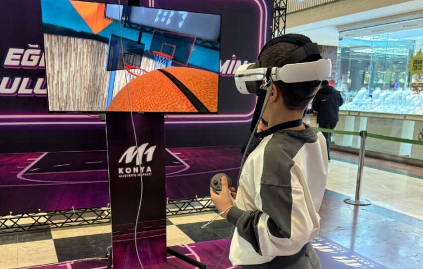VR Basketbol Heyecani M1 Konya AVMde Yogun Ilgi Gordu