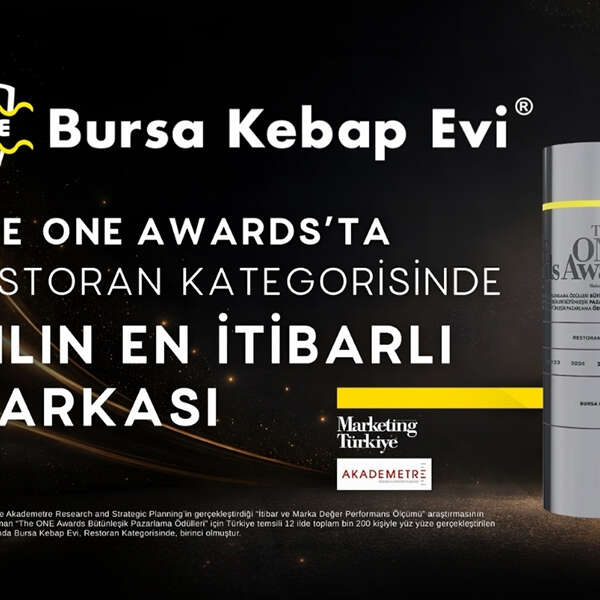 Bursa Kebap Evi, The ONE Awards’ta “Yılın İtibarlısı” Seçildi!