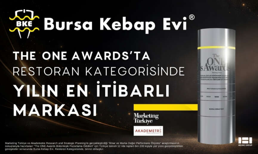 Bursa Kebap Evi The ONE Awardsta Yilin Itibarlisi Secildi