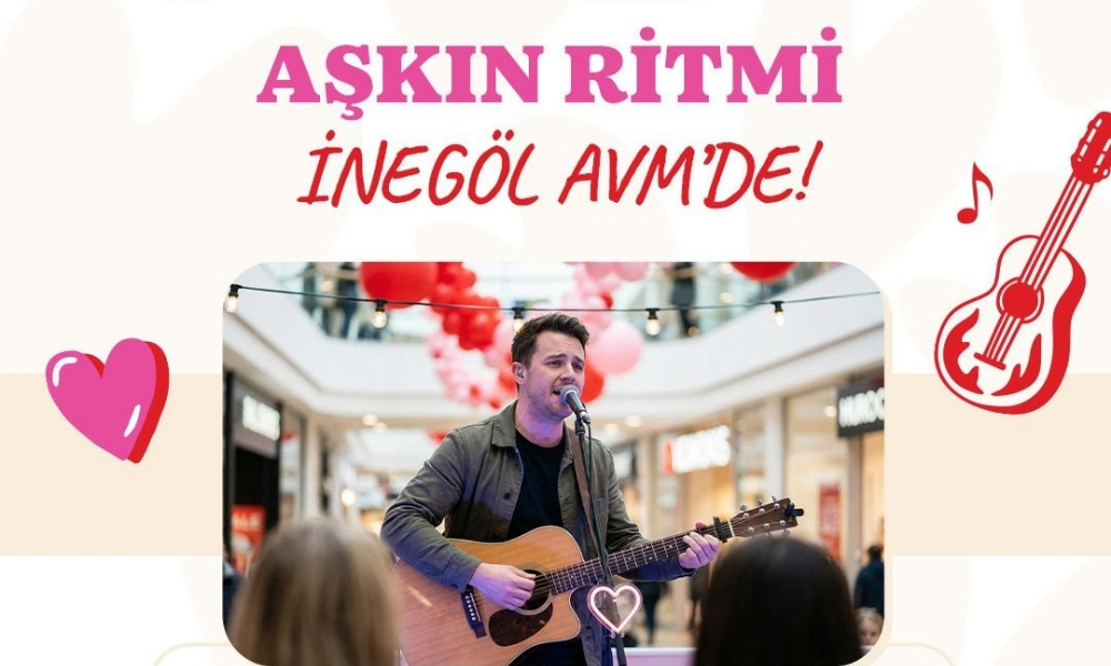 Inegol AVMde Sevgililer Gunune Ozel Muzik ve Kahve Dolu Etkinlikler