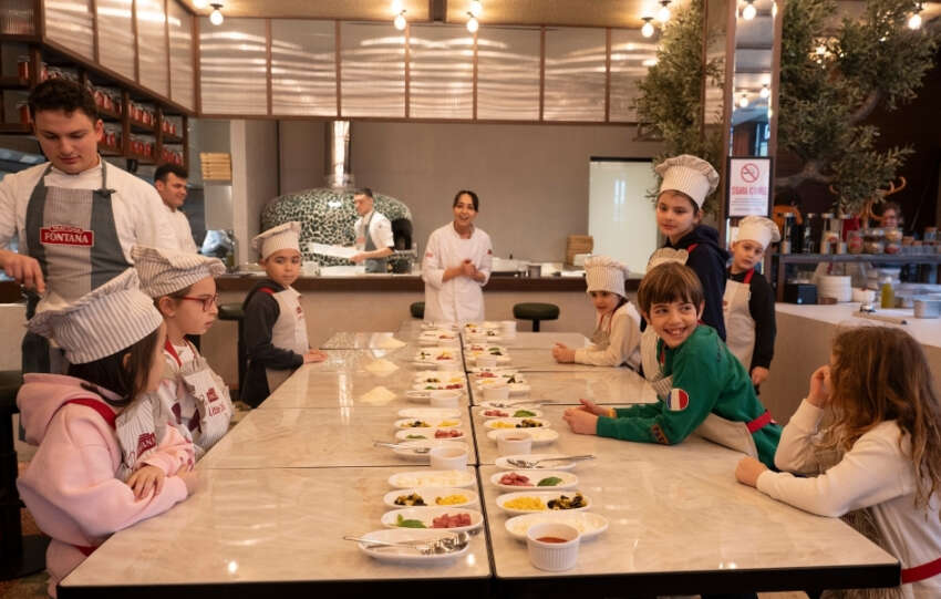 Trattoria Fontana Minikleri Pizza Atolyesinde Bulusturuyor