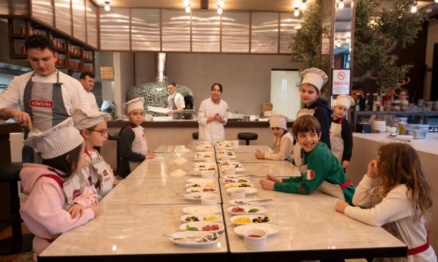 Trattoria Fontana Minikleri Pizza Atolyesinde Bulusturuyor