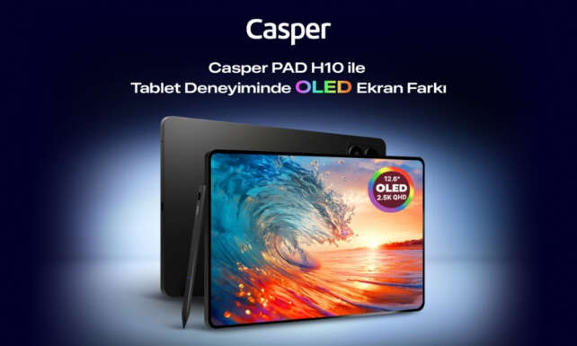 Casper PAD H10 ile tablet deneyiminde OLED ekran farki