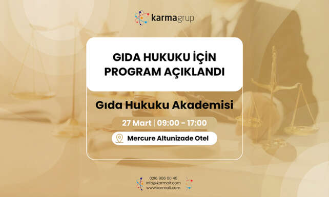 Gida Hukuk icin Program aciklandi