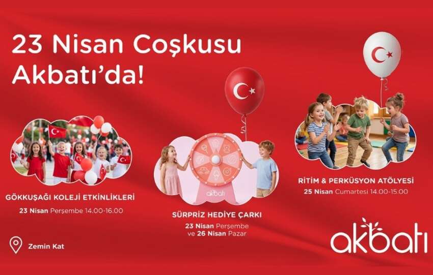 23 Nisanda cocuklar Akbatida bulusuyor