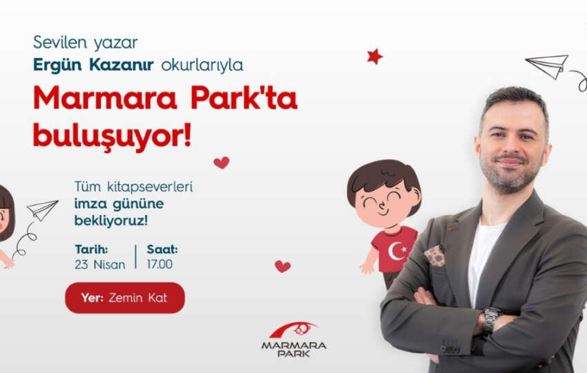 Cocuk Bayraminda Minik Okurlar Ergun Kazanir ile Bulusuyor