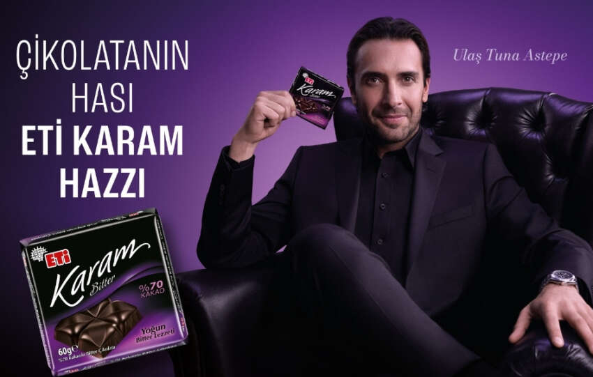 ETI Karamin yeni reklam yuzu Ulas Tuna Astepe