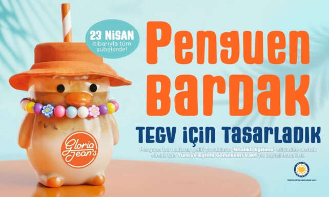 Gloria Jeans Coffees ve TEGV Penguen Bardaklarla iyiligi buyutuyor