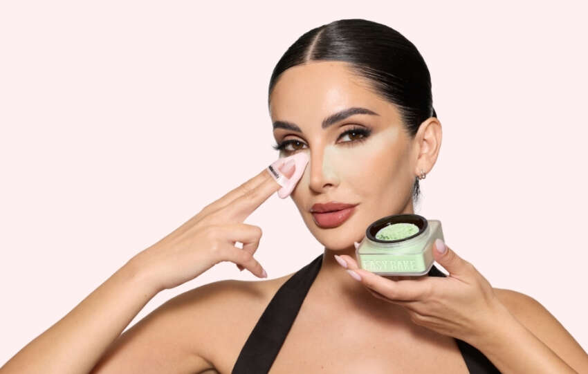 Huda Beautyden Easy Bake Matcha Milk Cake ile