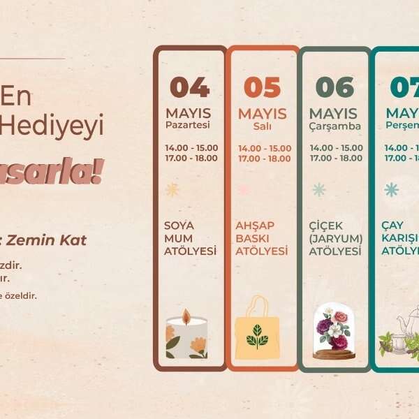 Marmara Park AVM’den Anneler Günü’ne Özel Yaratıcı Atölyeler