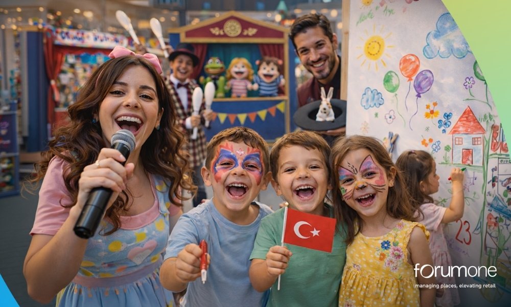 Minikler icin dolu dolu 23 Nisan programi ForumOne AVMlerinde 2