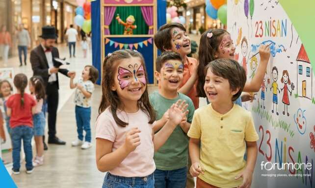 Minikler icin dolu dolu 23 Nisan programi ForumOne AVMlerinde