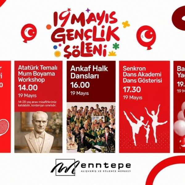 19 Mayıs’ta gençlik şöleni Enntepe AVM’de