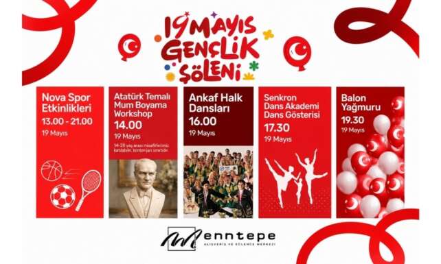 19 Mayista genclik soleni Enntepe AVMde
