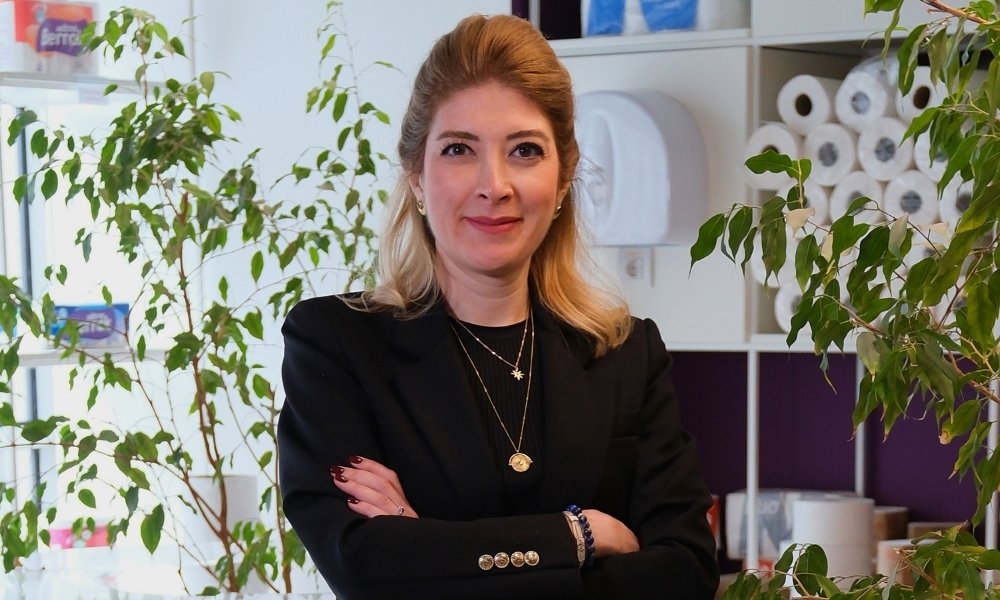 Lila Kagitta Ust Duzey Atama