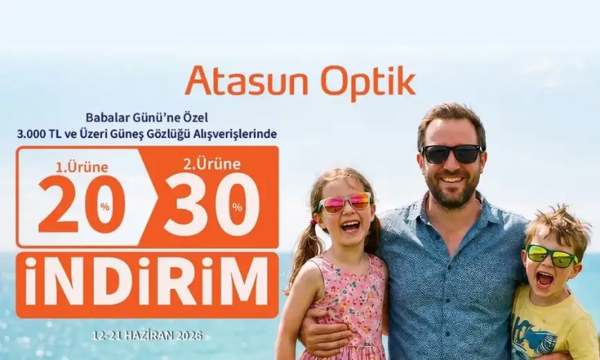 Atasun Optikten Babalar Gunune ozel 30a varan indirim