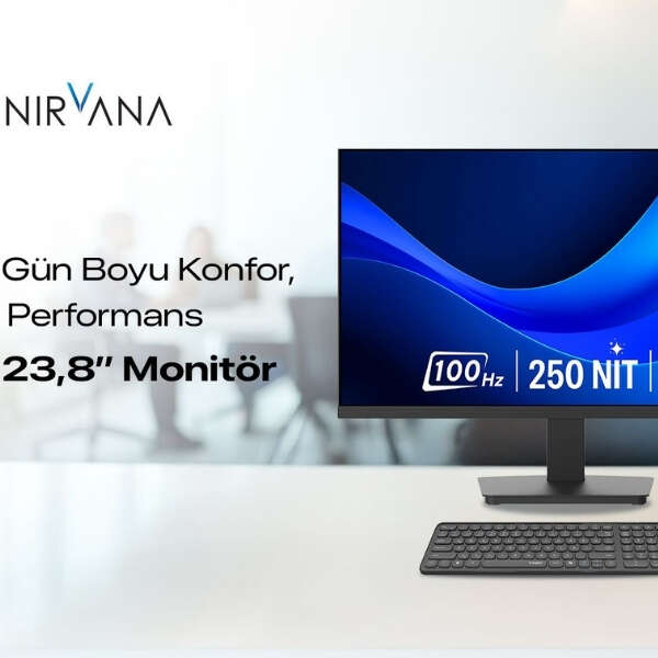 Casper Nirvana 23.8’’ Monitör, Ofislerde Konforlu ve Kesintisiz Çalışmayı Destekliyor