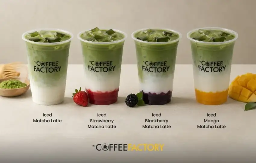 Coffee Factory yaz menusunde ferahlatan matcha serisi