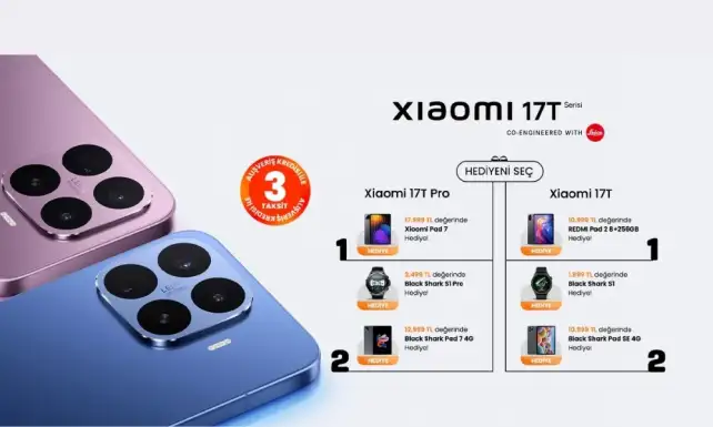 EVOFONE.coma Ozel Xiaomi 17T Serisi 17.999 TLye Varan Hediyesiyle Geliyor