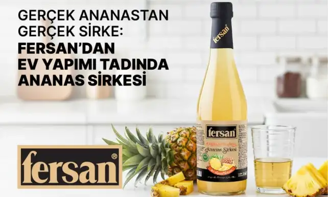 Gercek Meyveden Geleneksel Yontemlerle Uretilen Ananas Sirkesi Sofralarda