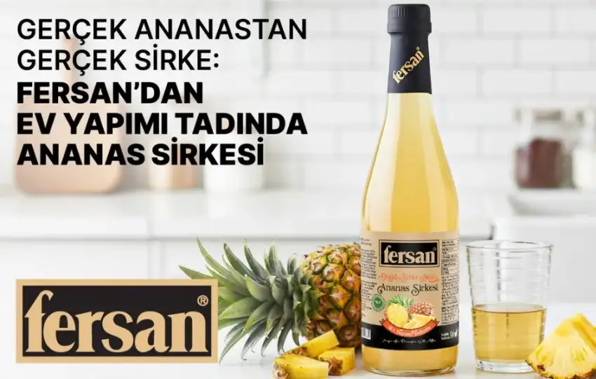 Gercek Meyveden Geleneksel Yontemlerle Uretilen Ananas Sirkesi Sofralarda