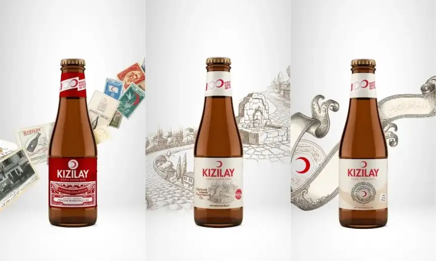 Kizilay Maden Suyundan 100. Yila Ozel Nostalji Sise Serisi