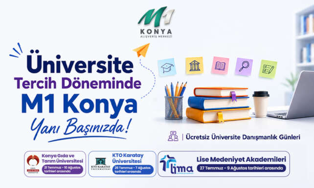 M1 Konya AVMden Universite Adaylarina Ucretsiz Tercih Danismanligi Destegi
