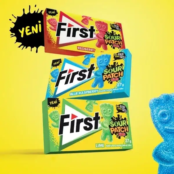 Yeni First Şimdi Sour Patch Kids Tadında, Alışılmışın Dışında: Önce Ekşi Sonra Tatlı!