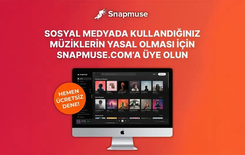 Sosyal Medyada Kullandiginiz Muziklerin Yasal Olmasi Icin Snapmuse.coma Uye Olun