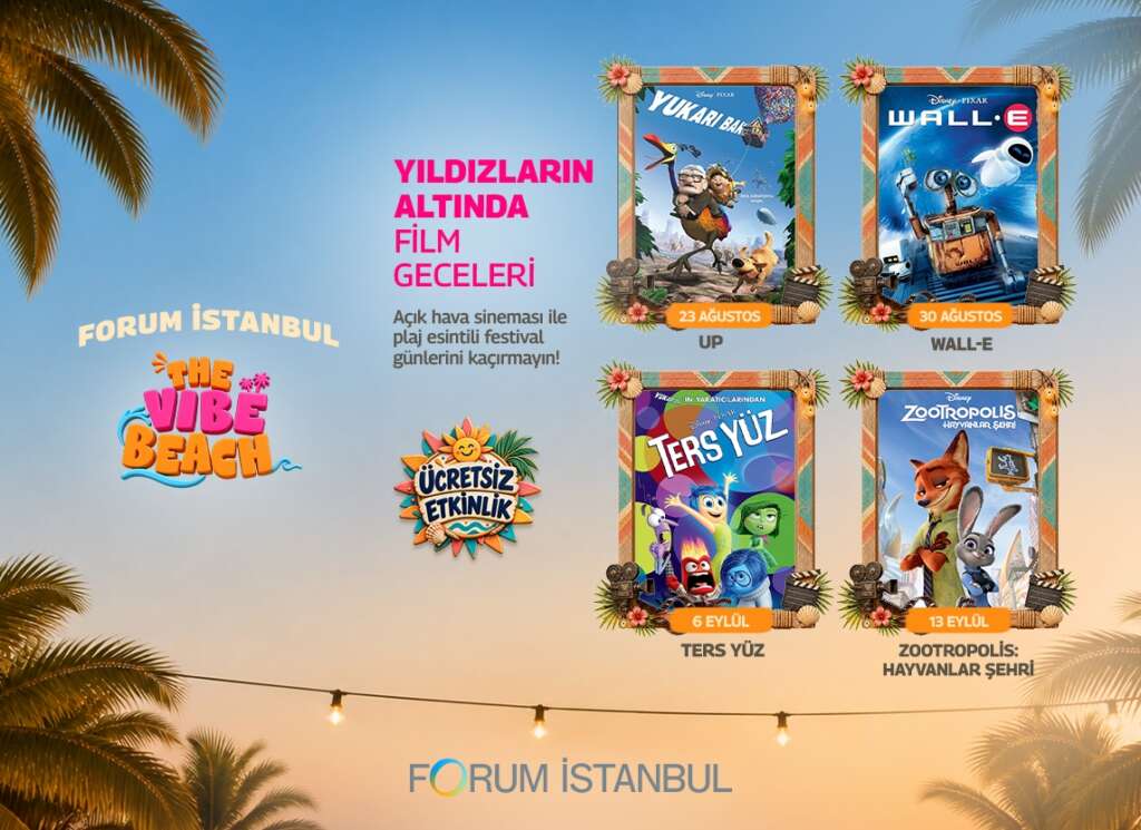 Yazın enerjisi Forum İstanbul’da The Vibe Beach ile yükseliyor 1 1787646793 Forum stanbul The Vibe Beach Sinema