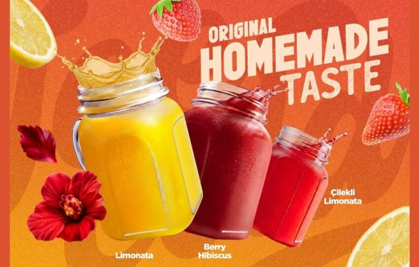 Bunaltici sicaklarda Doyuyoseverlerin ferahlatan icecek tercihi Cilekli Limonata oldu.