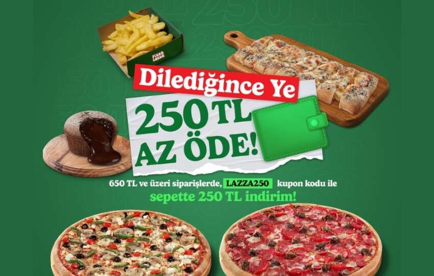 LAZZA250 koduyla 250 TL indirim