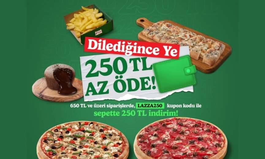 LAZZA250 koduyla 250 TL indirim