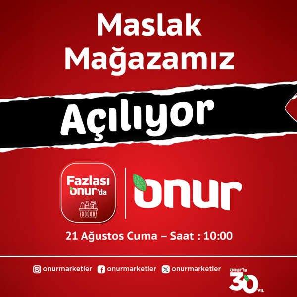 Onur Market, yeni şubesiyle İstanbul Maslak’ta hizmete açılıyor