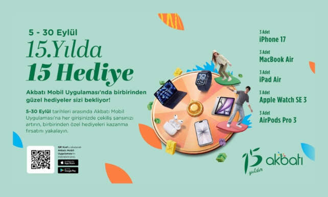 Akbatinin 15. Yil Heyecani Hediyelerle Buyuyor