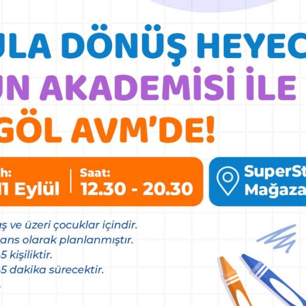 İlkay Keskin 7 İnegöl AVM’de okula dönüş heyecanı “Oyun Akademisi” ile başlıyor