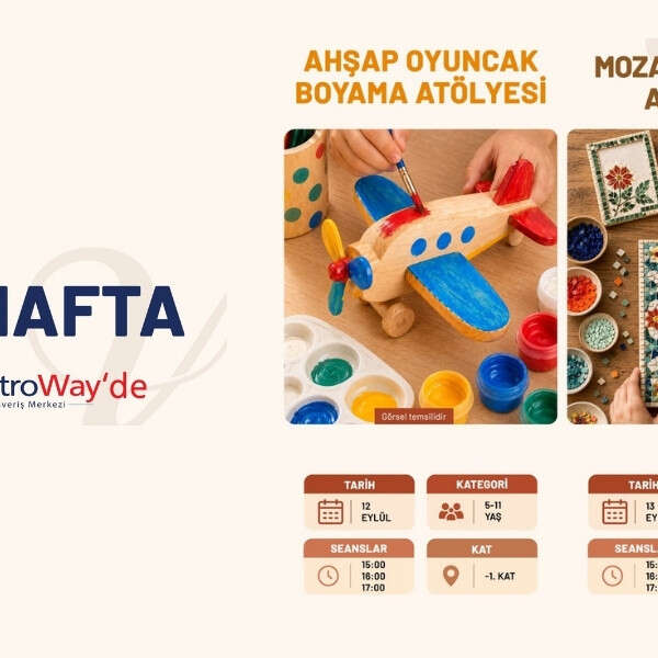 V Metroway’de hafta sonu çocuk atölyeleri devam ediyor