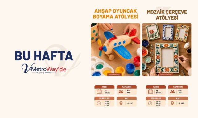 V Metrowayde hafta sonu cocuk atolyeleri devam ediyor