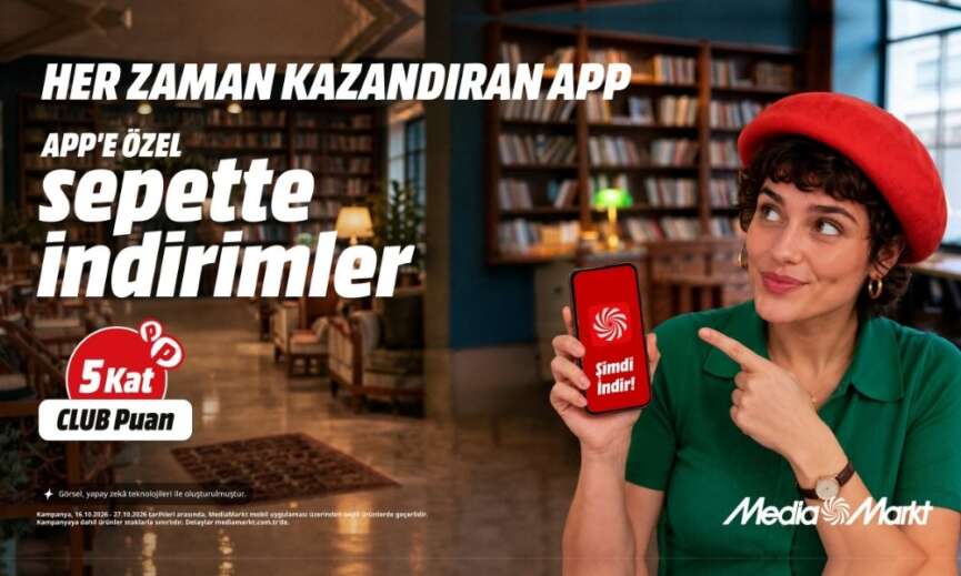 MediaMarkt Turkiyeden App Indir kampanyasiyla sepette indirim ve 5 kat CLUB Puan firsati