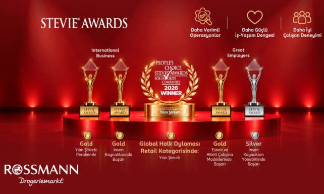 Rossmann Turkiyeye Stevie Awards 2026dan 5 odul birden