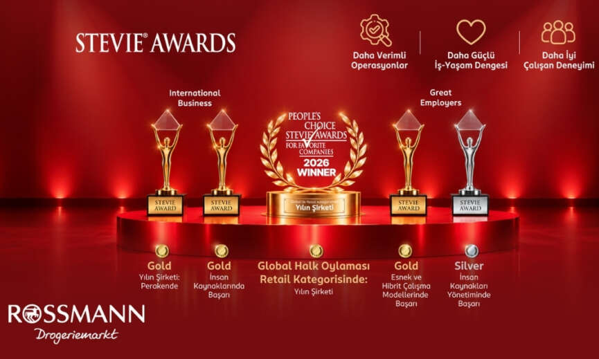 Rossmann Turkiyeye Stevie Awards 2026dan 5 odul birden