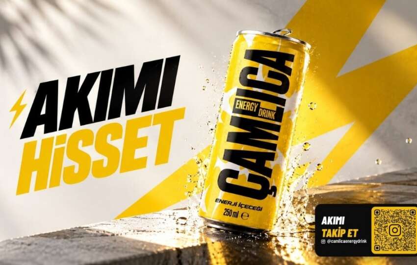 Yeni enerji icecegi Camlica Enerji raflarda yerini aliyor
